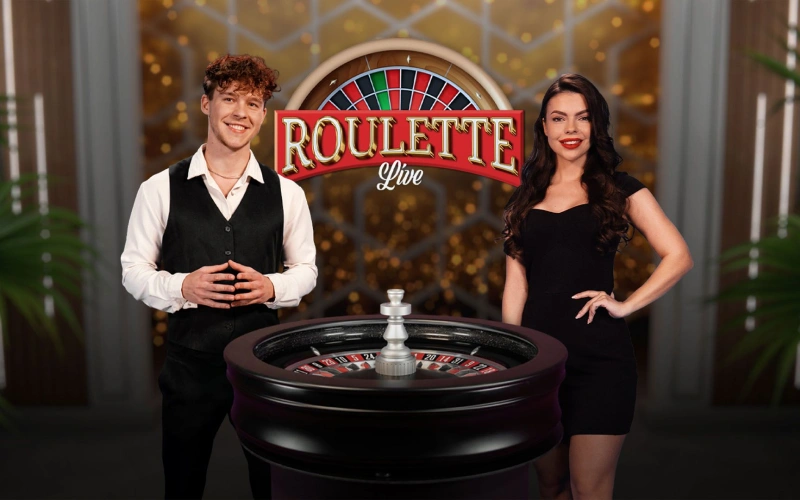 Disfruta de 1win's Ruleta en vivo con un crupier.