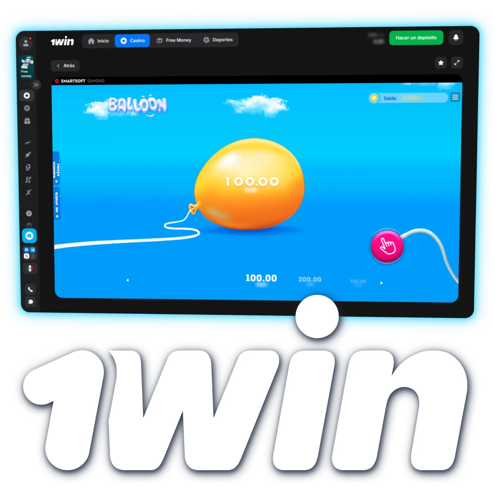 Juega a Balloon en 1win México y obtén enormes recompensas.