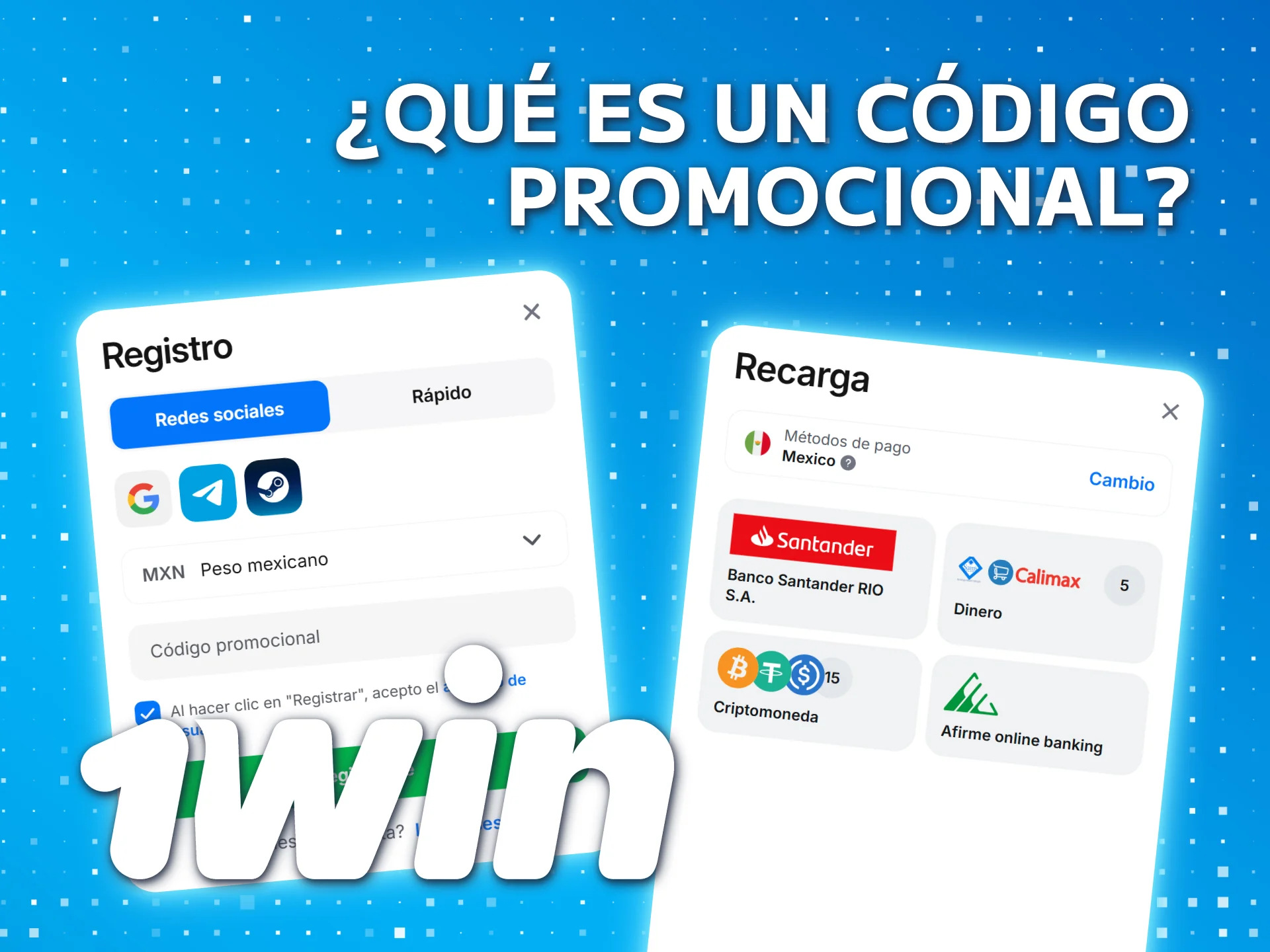 Desbloquea apuestas gratis para 1win México código promocional registro ofertas.
