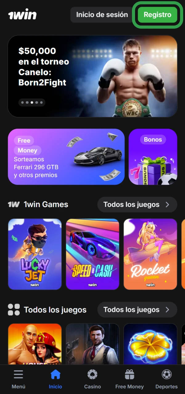 Inicie el registro en 1win México para eSports.