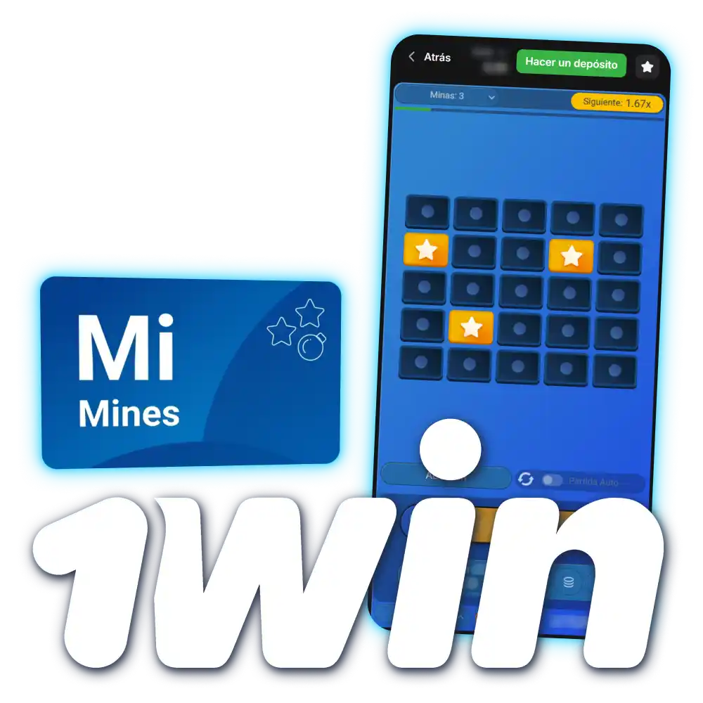 Descubre el juego de Mines 1win México con grandes premios.