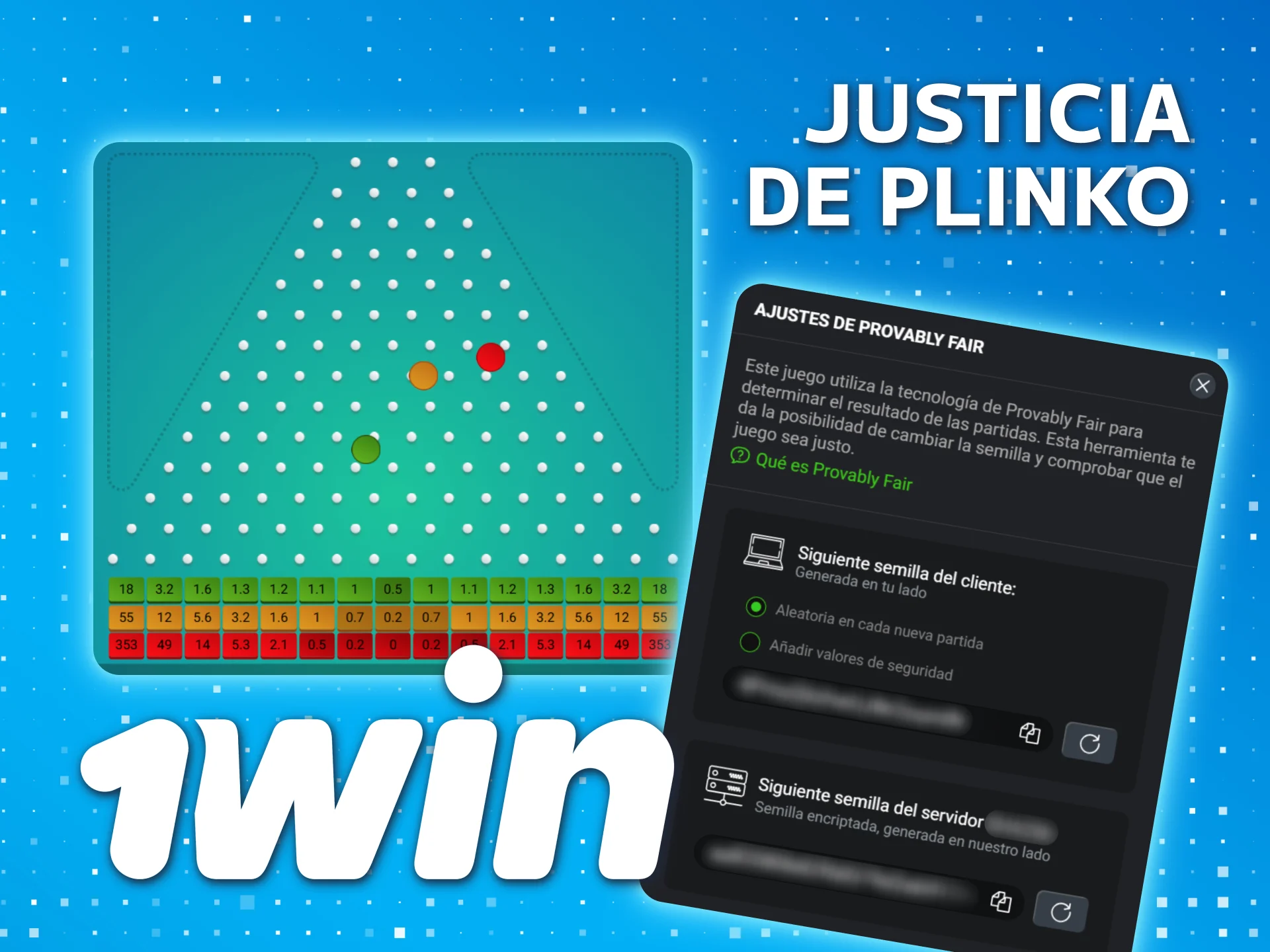 Confíe en el juego honesto garantizado de 1win México Plinko.
